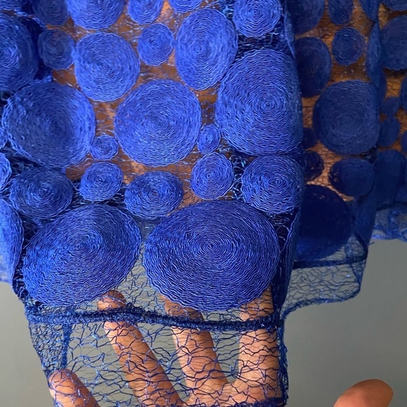 Anthropologie‎ Eva Franco Blue Albastru Skirt sz 4P - Picture 3 of 8